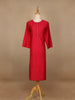 Pink Plain Cotton Rayon Kurti