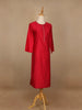 Pink Plain Cotton Rayon Kurti