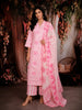 Pink Geometric Printed Cotton Salwar Suit with Dupatta