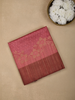 Pink Semi Tussar Silk Floral Designed Saree - Diadem