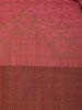 Pink Semi Tussar Silk Floral Designed Saree - Diadem