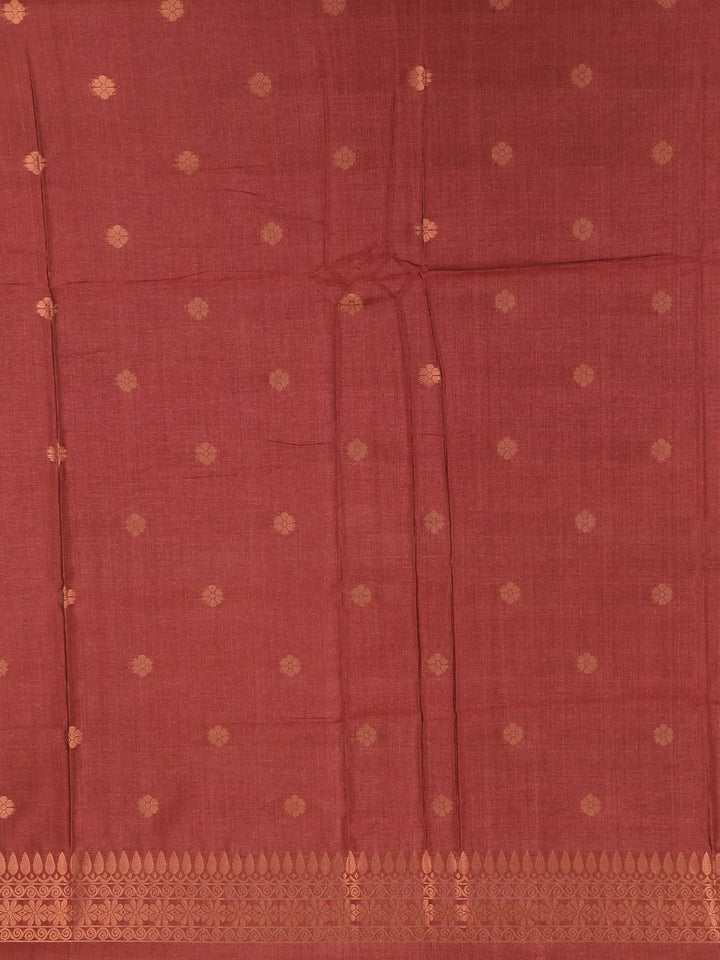 Pink Semi Tussar Silk Floral Designed Saree - Diadem