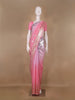 Pink Sequin Embellished Chiffon Saree - Diadem