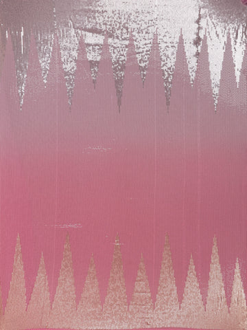 Pink Sequin Embellished Chiffon Saree - Diadem