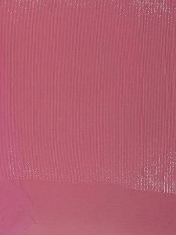 Pink Sequin Embellished Chiffon Saree - Diadem