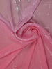 Pink Sequin Embellished Chiffon Saree - Diadem