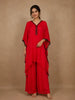 Pink Solid Design georgette Kaftan Suit