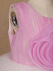 Pink & White Ombre Tulle Party Frock with Oversized 3D Rosettes - Diadem