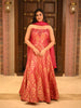 Queen Pink Floral Zari Woven Design Banarasi Silk Fancy Lehenga with Dupatta