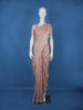 Pink and Gold Striped Design Semi Tussar Saree