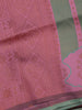 Pink and Green Woven Art Silk Saree with Floral Geometric Zari Border