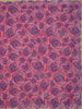 Pink and Purple Floral Printed Design Chiffon Saree