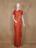 Pink and Yellow Checks Woven Pure Kanchipuram Silk Saree