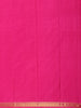 Pink and Yellow Checks Woven Pure Kanchipuram Silk Saree