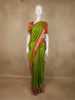 Pista Green Butta Woven Design Pure Kanchipuram Silk Saree with Contrast Zari Border