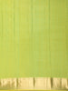 Pista Green Butta Zari Woven Design Pure Kanchipuram Silk Saree with Zari Border