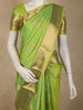 Pista Green Butta Zari Woven Design Pure Kanchipuram Silk Saree with Zari Border