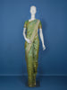 Pista Green Floral Design Banarasi Silk Saree - Diadem