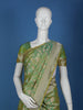 Pista Green Floral Design Banarasi Silk Saree - Diadem
