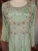 Pista Green Floral Embroidered Chiffon Anarkali Salwar Suit with Dupatta
