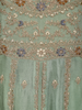 Pista Green Floral Embroidered Chiffon Anarkali Salwar Suit with Dupatta