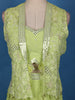 Pista Green Floral Embroidered Georgette Palazzo Suit