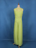 Pista Green Floral Embroidered Georgette Palazzo Suit