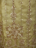 Pista Green Heavy Sequins and Beads Embroidered Design Tissue Silk Sharara Suit with Dupatta
