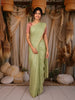 Pista Green Mini Checks Design Soft Silk Fancy Wear Saree