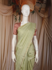 Pista Green Mini Checks Design Soft Silk Fancy Wear Saree