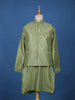 Pista Green Sequin Embroidered Brocade Kurta Pyjama - Diadem
