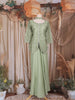 Pista Green Sequins Embroidered Design Georgette Palazzo Suit