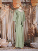 Pista Green Sequins Embroidered Design Georgette Palazzo Suit