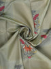 Pista Green floral Design Semi Tissue Saree - Diadem