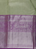 Pista Green Floral Woven Pure Kanchipuram Silk Saree - Diadem
