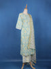 Pista Green Ikat Design Printed Cotton Salwar Suit - Diadem