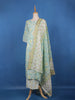 Pista Green Ikat Design Printed Cotton Salwar Suit - Diadem
