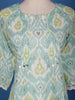 Pista Green Ikat Design Printed Cotton Salwar Suit - Diadem
