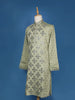 Pista Green Sequins And Mirror Work Raw Silk Kurta Set With Pant