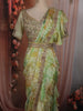 Pistachio Green Floral Sequins and Zardozi Embroidered Design Georgette Ready To Wear Saree with Designer Blouse