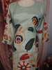 Pistachio Green Floral Vine Printed Design Cotton Straight Cut Salwar Suit with Dupatta