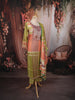 Pistachio Green Geometric Printed Design Pure Cotton Palazzo Suit with Matching Dupatta