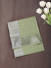 Pistachio Green Geometric Zari Woven Design Art Silk Saree