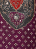 Plum Purple Ethnic Printed Design Georgette Palazzo Suit