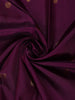 Plum Purple Floral Butta Design Pure Kanchipuram Silk Saree