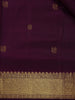 Plum Purple Floral Butta Design Pure Kanchipuram Silk Saree