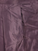 Plum Purple Floral Embroidered Silk Skirt Top