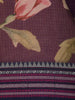 Plum Purple Floral Printed Kota Cotton Saree - Diadem