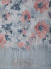 Powder Blue Floral Printed Design Mixed Cotton Casual Wear Saree