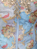 Powder Blue Floral Sequins and Beads Embroidered Design Chiffon Palazzo Suit with Matching Choker Dupatta